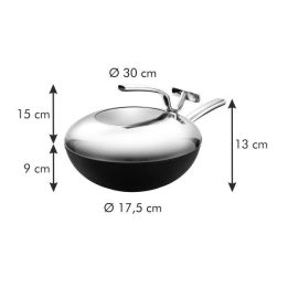 Wokas su dangčiu 30 cm