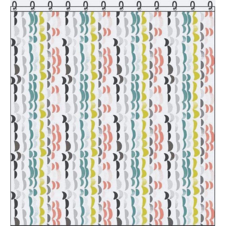 Įvairiaspalvė dušo užuolaida Bliss 180 x 200 cm