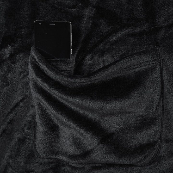 Antklodė Lazy juoda 150x180 cm