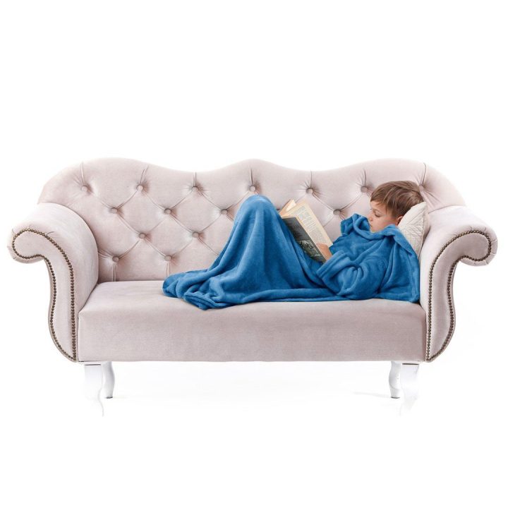 Antklodė vaikams, tamsiai mėlyna (90×105 cm) — LAZYKIDS INDIGO