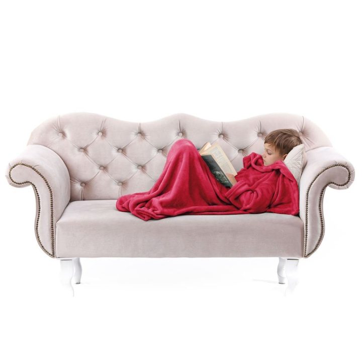 Vaikiška raudona antklodė 90 x 105 cm LazyKids