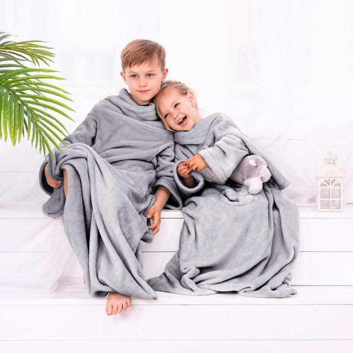 Antklodė LAZYKIDS STEEL 90x105