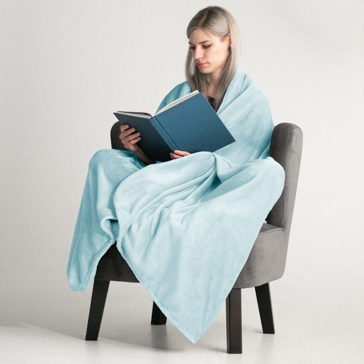 Antklodė mėlyna MIC BabyBlue 70x150
