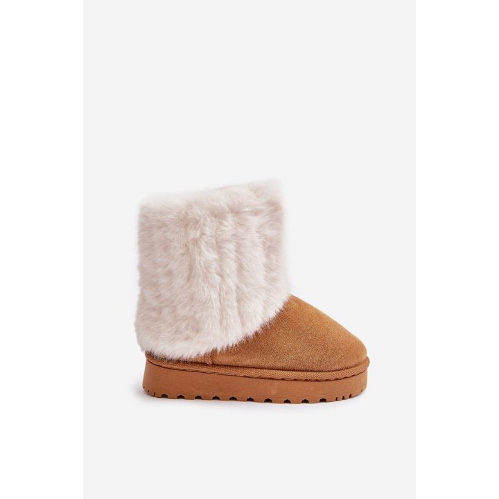 Vaikiški sniego batai su kailiu Camel Crisie