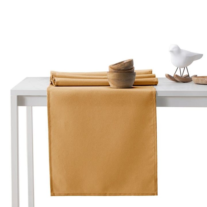Aukso spalvos staltiesių komplektas AmeliaHome EMPIRE 115×250 + 30×250