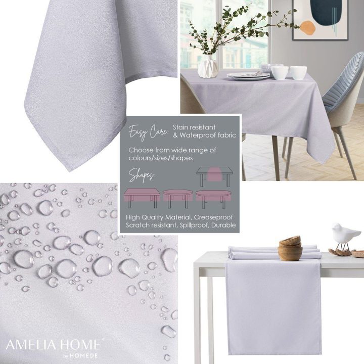 AmeliaHome staltiesė EMPIRE lila 150 x 350 cm