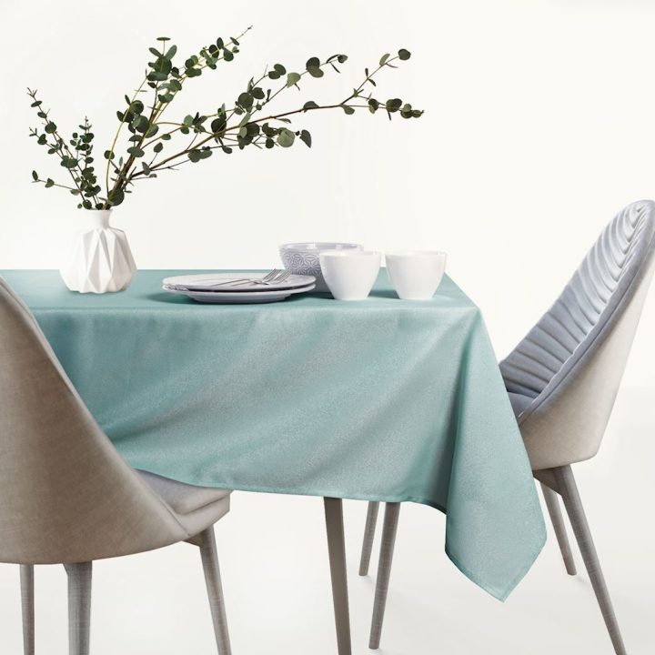 Mėtų spalvos staltiesė AmeliaHome EMPIRE 120×160 cm