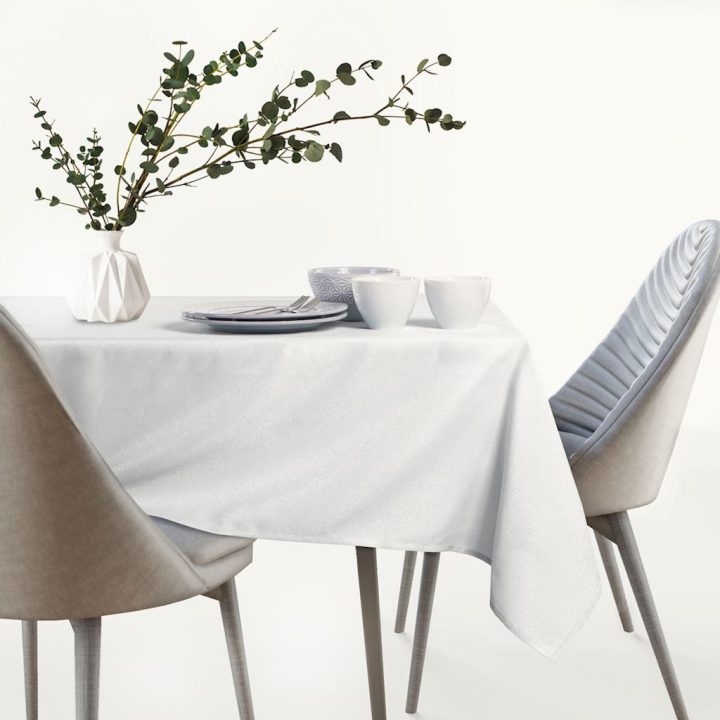 Staltiesė balta 110×180 cm AmeliaHome EMPIRE