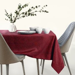 Staltiesė bordo GAIA CLARET 120 x 260 cm AmeliaHome