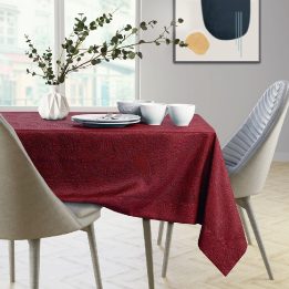 Bordo staltiesė GAIA CLARET 140x500 cm AmeliaHome