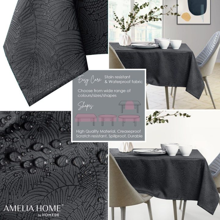 Staltiesė grafito spalvos GAIA AmeliaHome 140x220