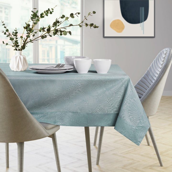 Mėtų spalvos staltiesė 120 × 200 cm AmeliaHome GAIA