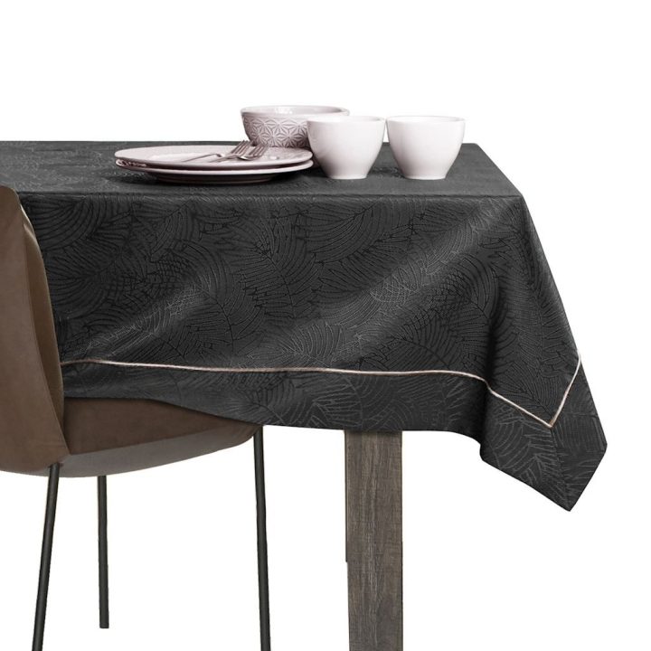 Staltiesė grafito spalvos GAIA 140 x 140 cm AmeliaHome