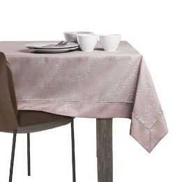 Pudrinės rožinės spalvos stačiakampė staltiesė 140×340 cm AmeliaHome GAIA