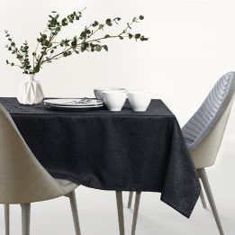 Staltiesė juodos spalvos 110×240 AmeliaHome