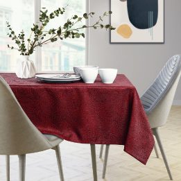 Staltiesė 100×100 vyno spalvos AmeliaHome