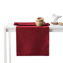 Staltiesė 115×180+35×180 bordo spalvos AmeliaHome
