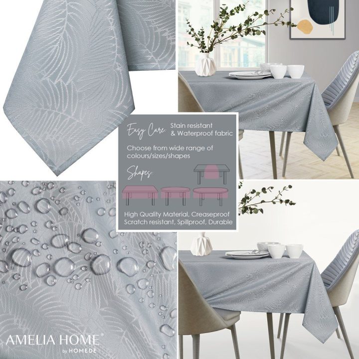 Staltiesė 120×180 šviesiai pilka AH GAIA