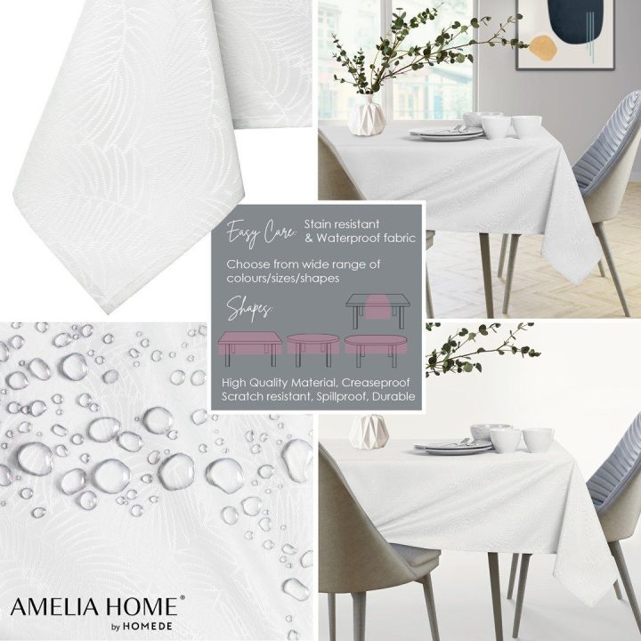Staltiesė 150×550 cm balta AH GAIA