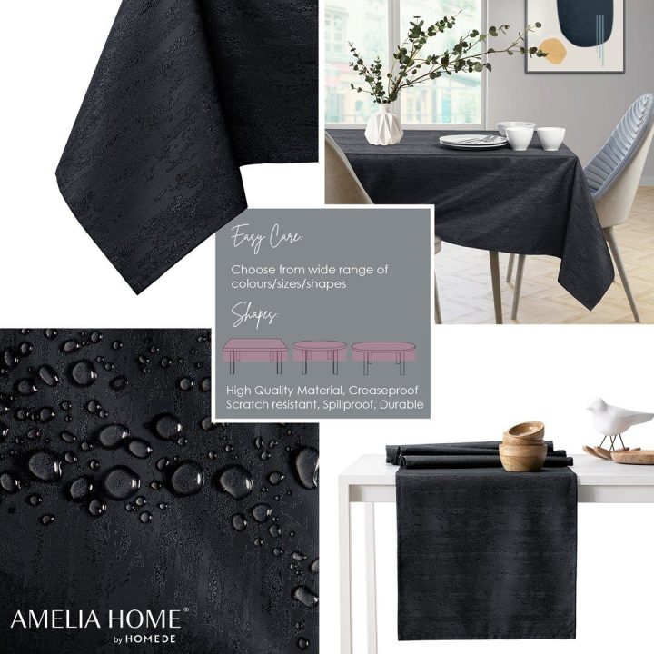 Staltiesė juoda 110×160 cm AH VESTA HMD