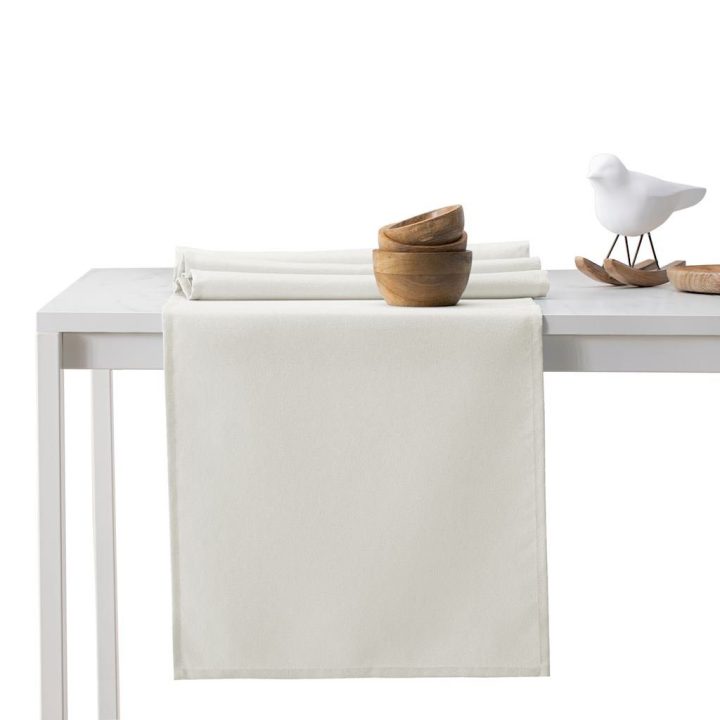 Staltiesių komplektas 115×300+35×300 kreminės spalvos DK PURE
