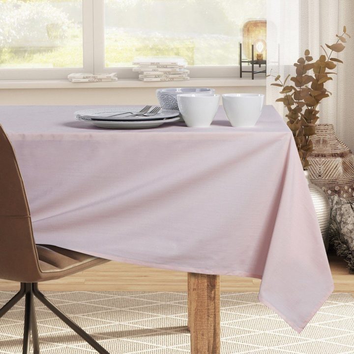 Staltiesė pudros spalvos 40×180 cm DK