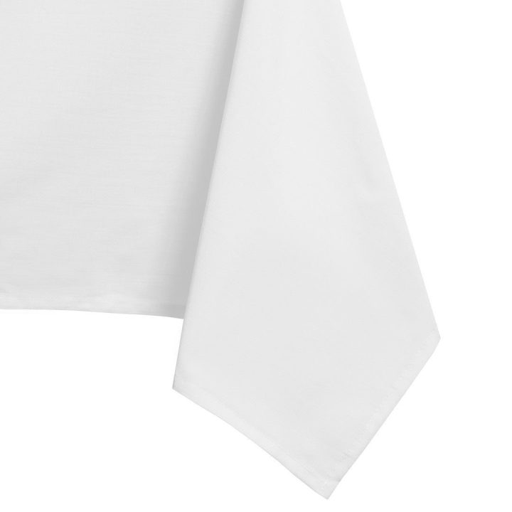 Staltiesė apvali 160 cm balta DK PURE