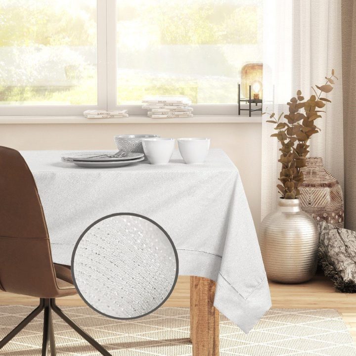 Staltiesė 140×180 kreminė DK Sparkle