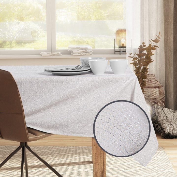 Staltiesė 140×220 kreminės spalvos DK SPARKLE