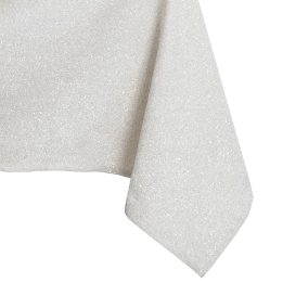Staltiesė 115×300 + 35×300 cm kreminės spalvos DK SPARKLE