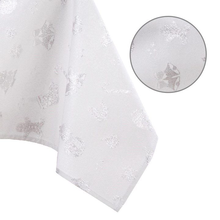 Staltiesė 80×80 cm sidabrinė AH CHRISTMASSTORY