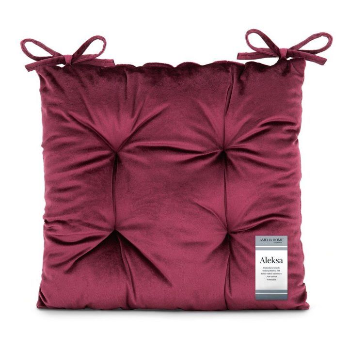 Pagalvėlė kėdei 40×40 cm bordo AH ALEKSA