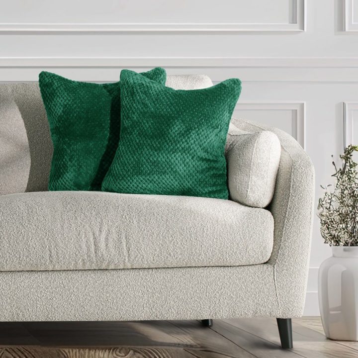 Pagalvės užvalkalas 45×45 cm tamsiai žalia HENRY