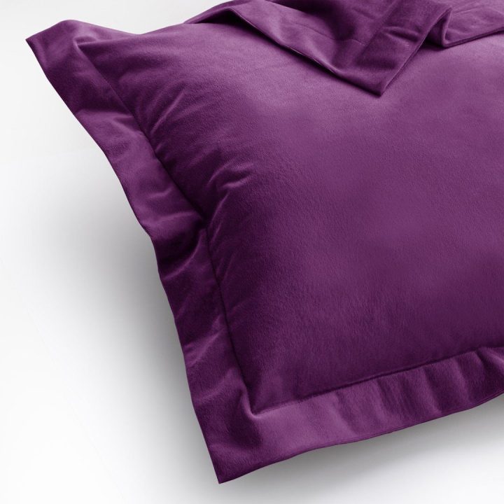 Pagalvės užvalkalas aksomas bordo 45×45 cm 2 vnt AH
