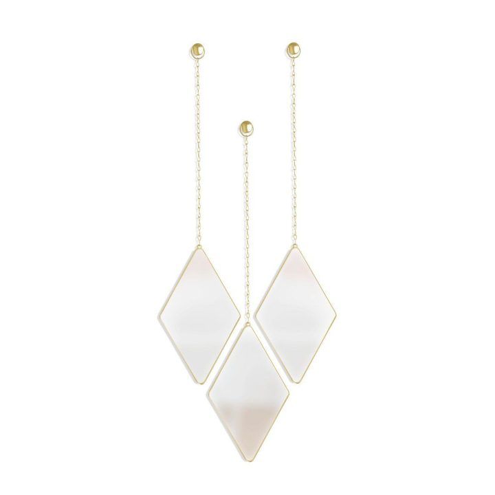 Veidrodis žalvarinis DIMA DIAMOND BRASS