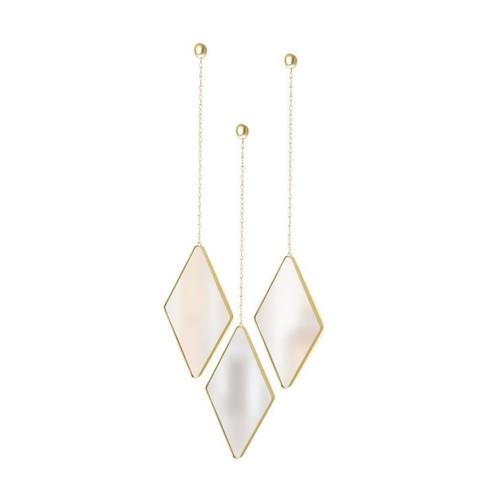 Veidrodis žalvarinis DIMA DIAMOND BRASS
