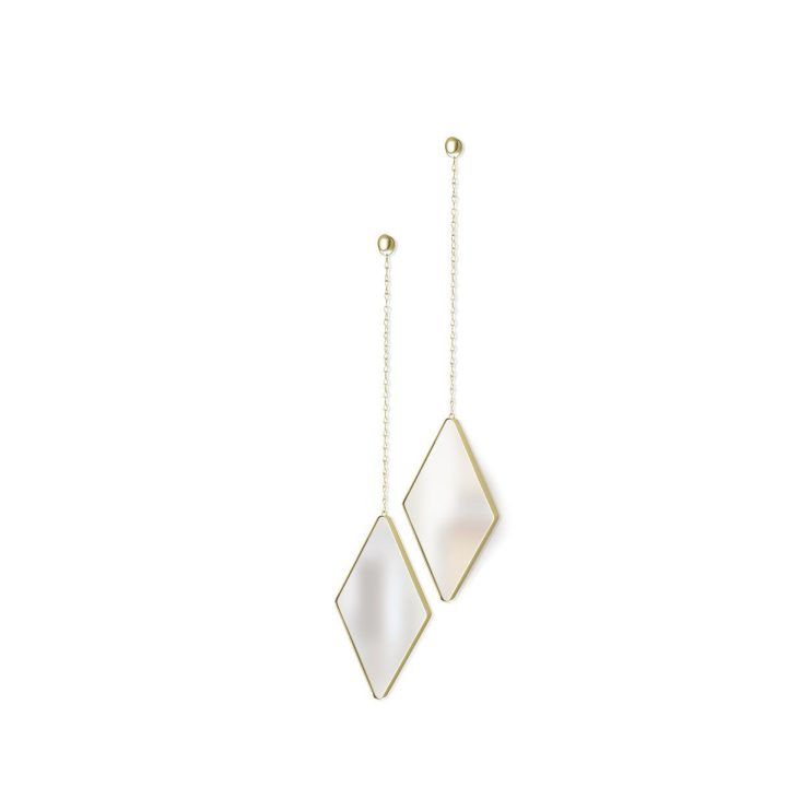 Veidrodis žalvarinis DIMA DIAMOND BRASS