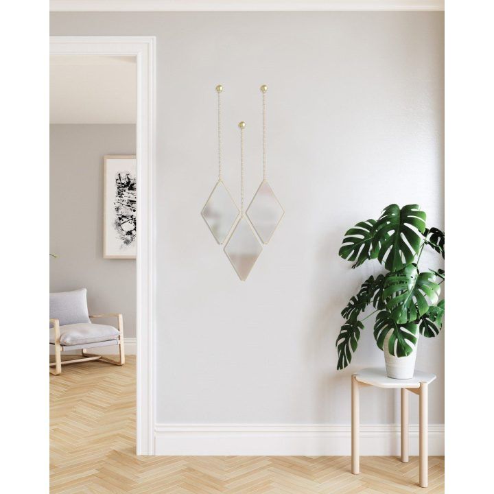 Veidrodis žalvarinis DIMA DIAMOND BRASS