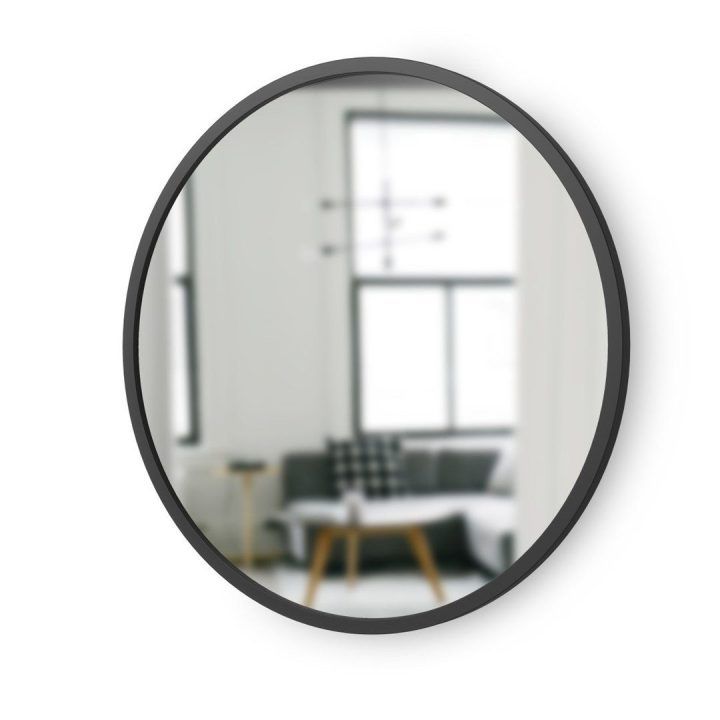Veidrodis juodas HUB