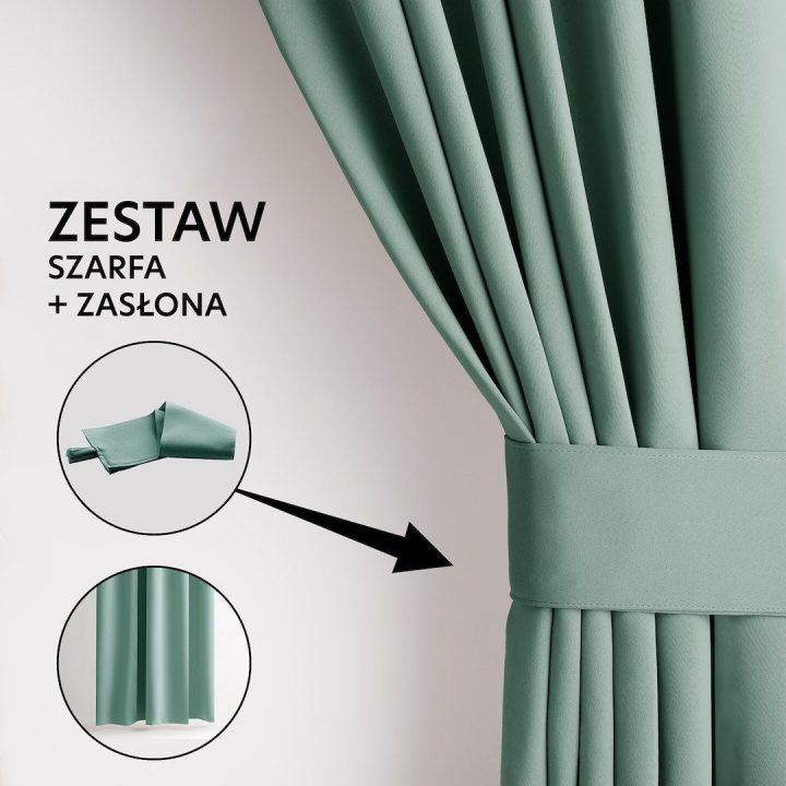 Užuolaida 140×270 cm blackout mėtinė AH