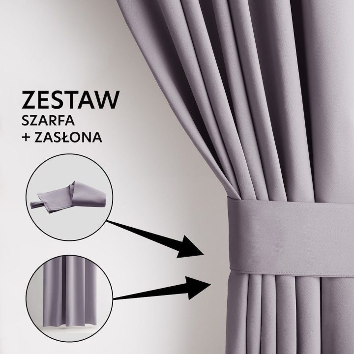 Užuolaida rožinė 140×270 su akėmis