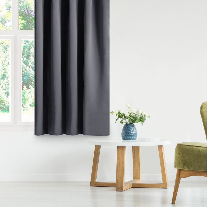 Užuolaida 140×270 cm blackout tamsiai pilka AH