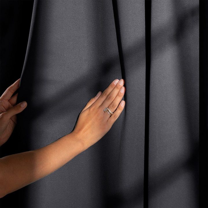 Užuolaida 140×270 cm blackout tamsiai pilka AH