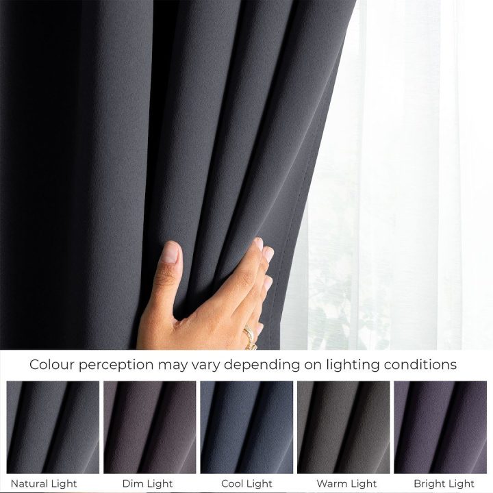 Užuolaida 140×270 cm blackout tamsiai pilka AH