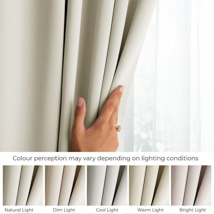 Užuolaida klostuota kreminė 140×270 cm AH