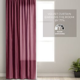 Užuolaida aksominė bordo spalvos 140×270 AH