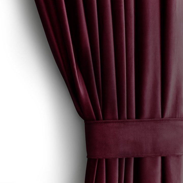 Užuolaida iš aksomo 140×270 cm bordo AH