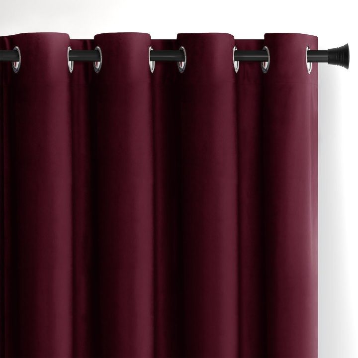 Užuolaida iš aksomo 140×270 cm bordo AH
