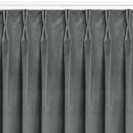 Užuolaidos 135×270 aksomo tamsiai pilkos FLEX