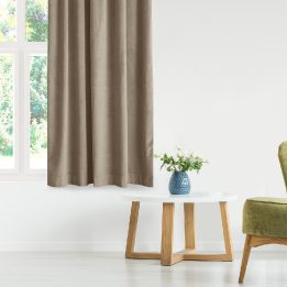 Užuolaidos iš aksomo 135×300 smėlio spalvos